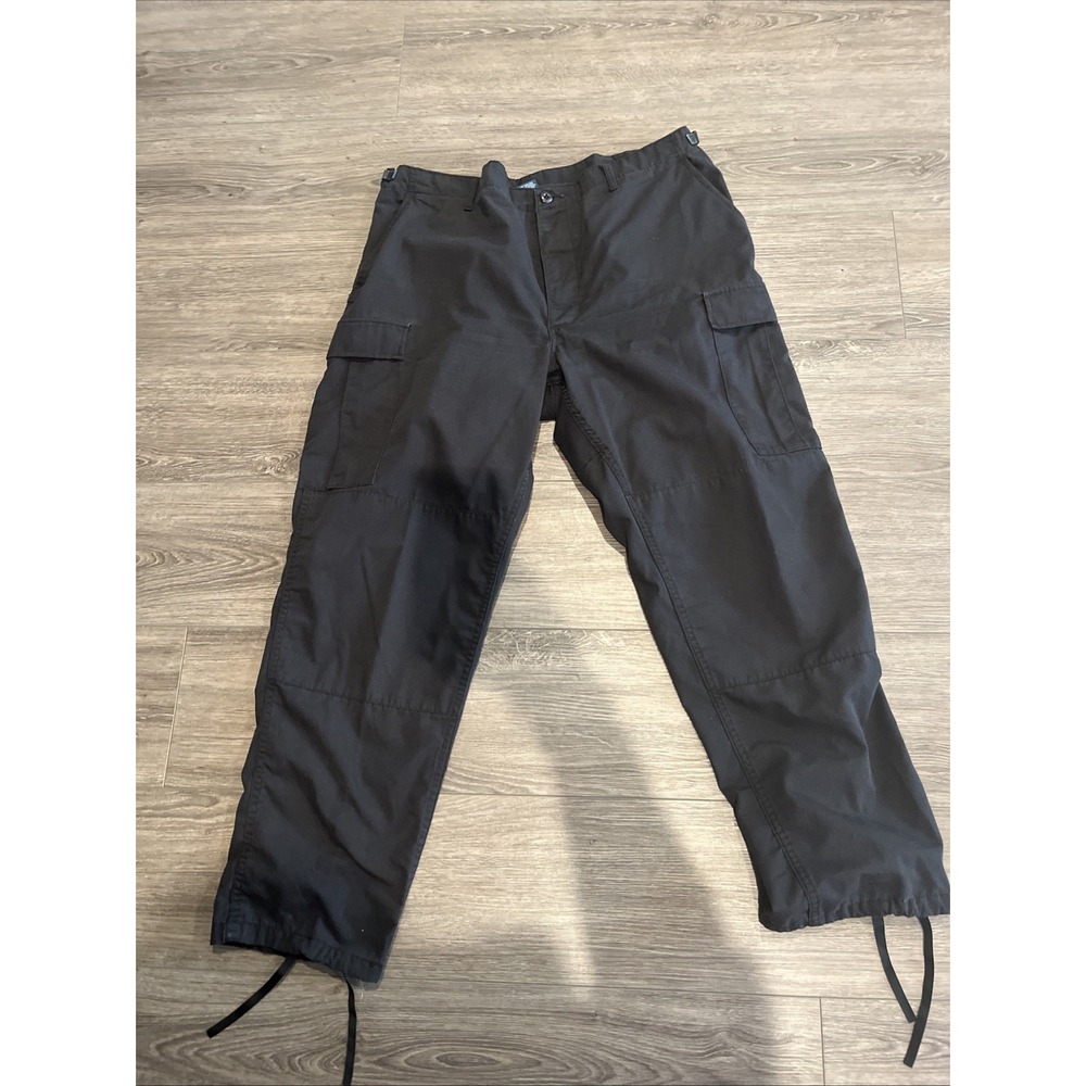 Propper BDU Cargo Pants Mens XL Regular Black Ripstop Tactical Utility Trousers